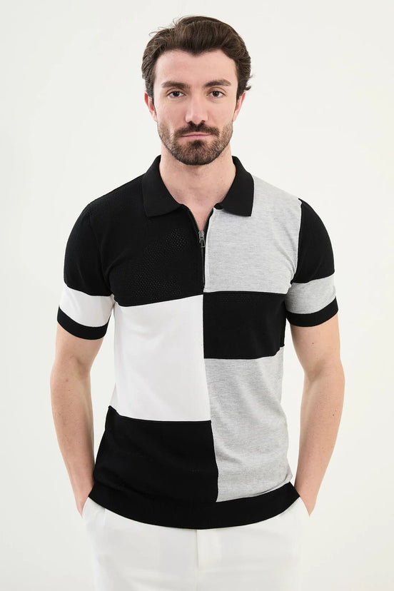 Black Polo Quarter Zip