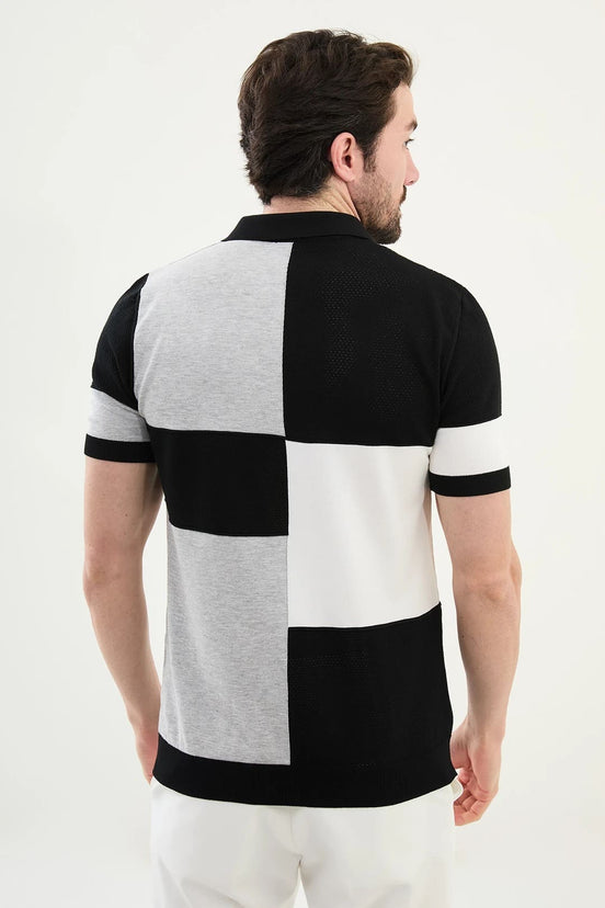 Black Polo Quarter Zip