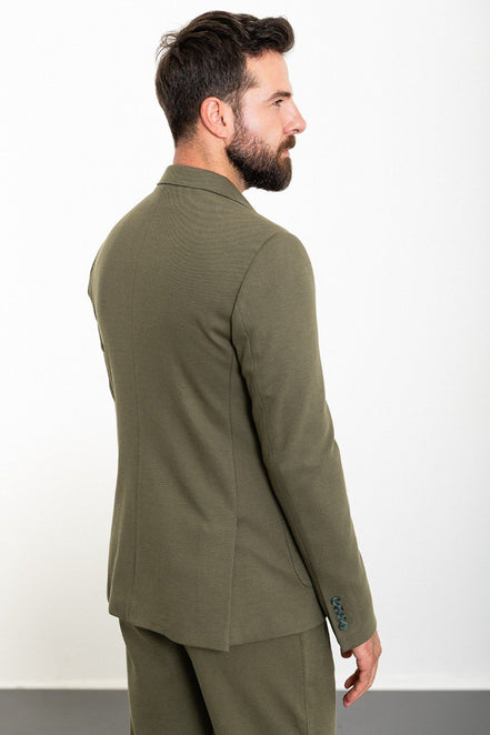 Mitchell Khaki Slim Fit Notch Lapel 2 Piece Suit