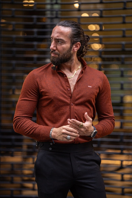 Rapid Tile Slim Fit Textured Cotton Shirt