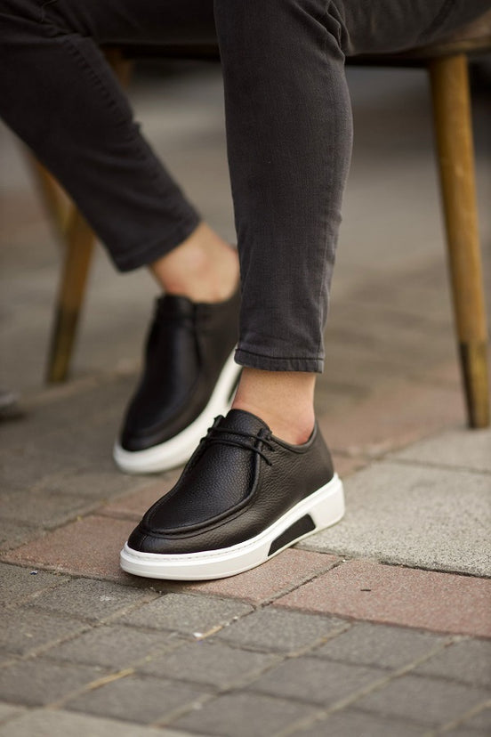 Sioux Laced Black Slip On Shoes