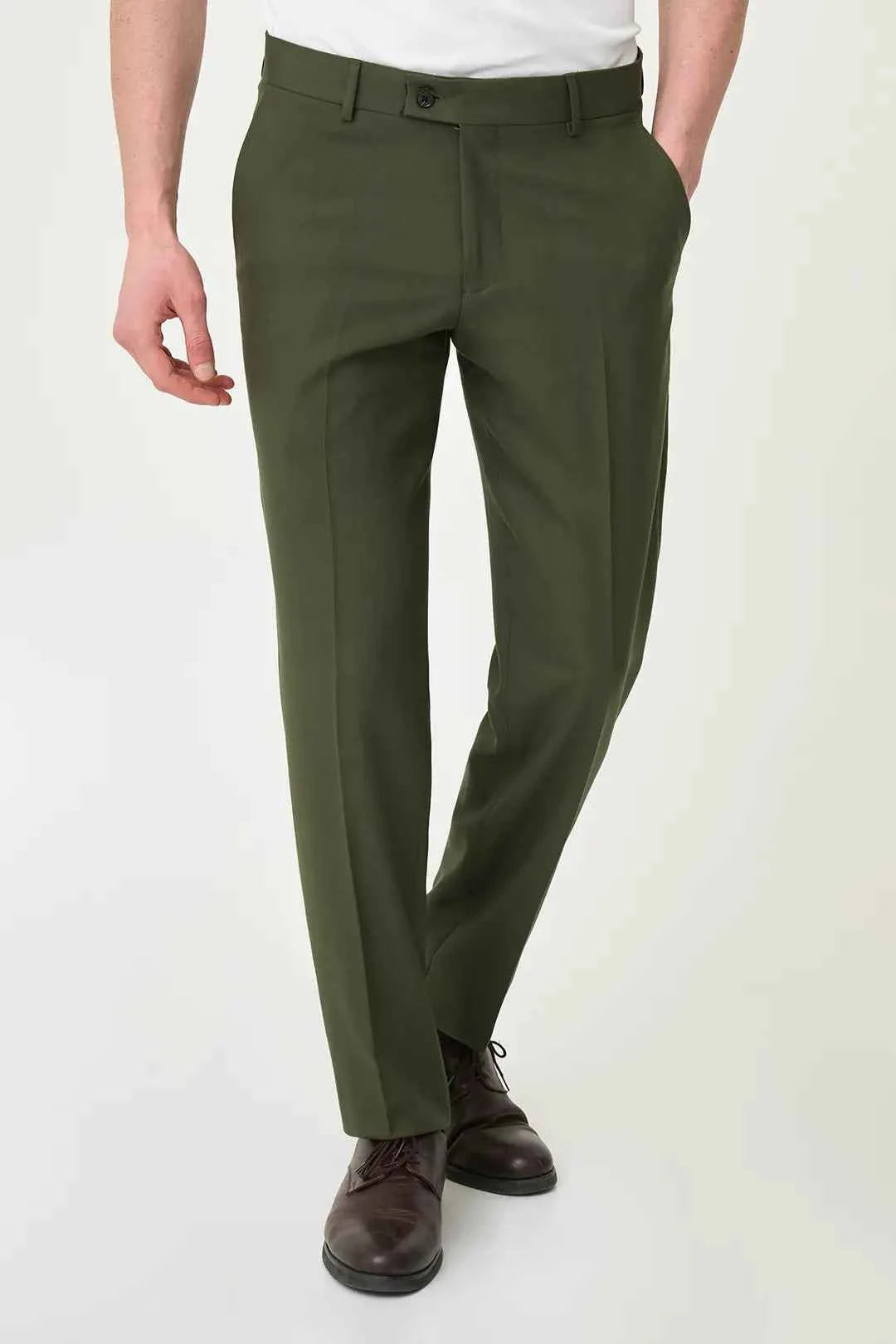Laredo Dark Green Dress Pants – GENT WITH