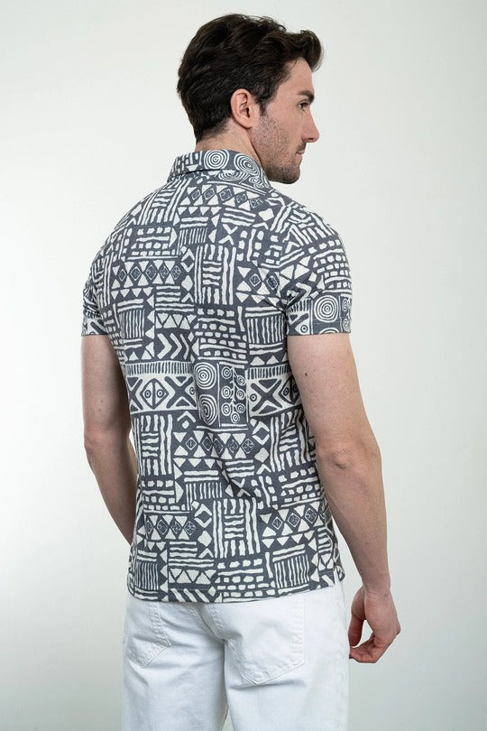 Marina Mens Polo Shirt Navy Blue