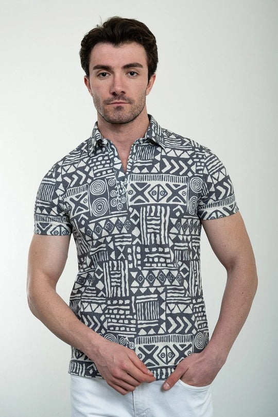 Marina Mens Polo Shirt Navy Blue