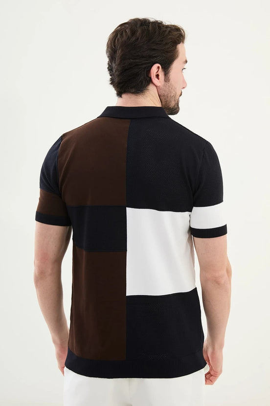 Navy Blue Polo Quarter Zip