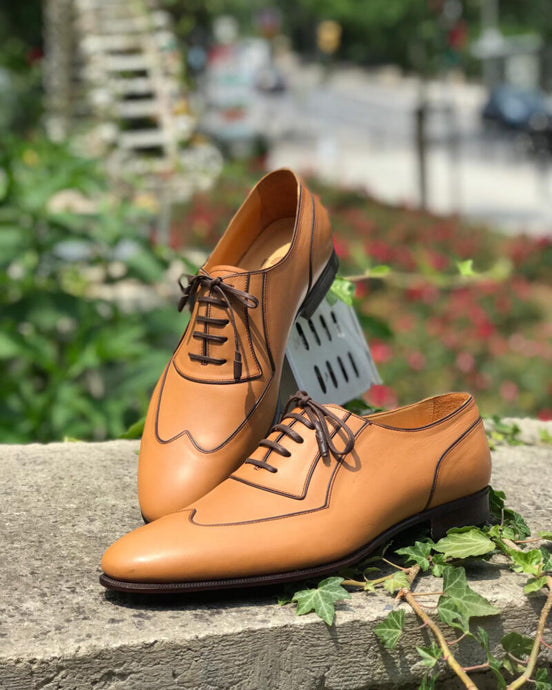 The Redolent Wing Tip Brown Oxfords