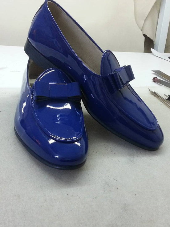 The Voyager Blue Tuxedo Shoes Loafers