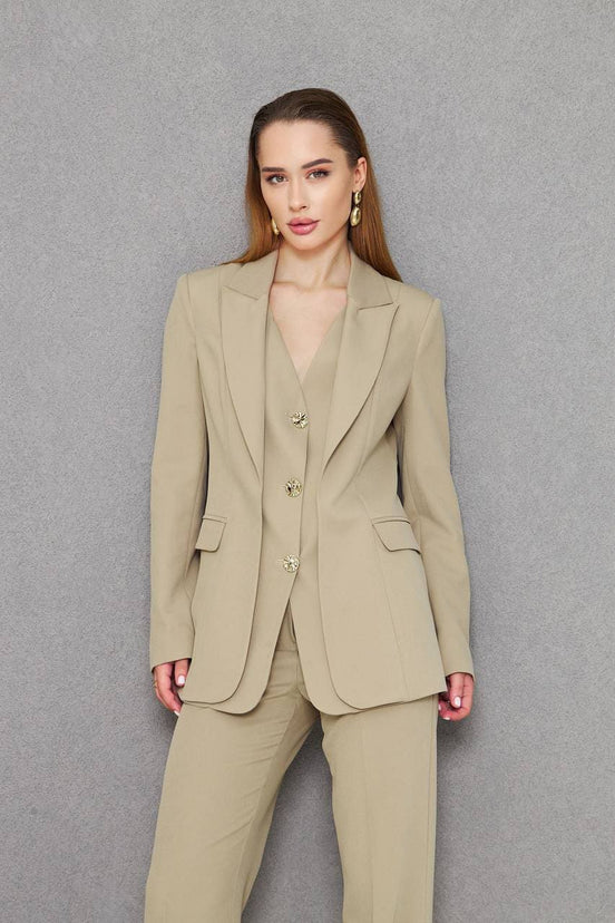Womens Khaki Suit