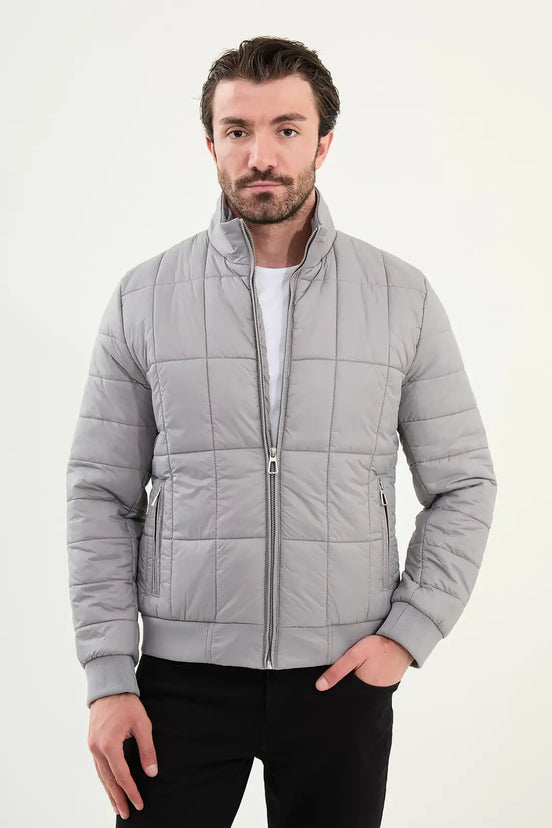 Gray Puffer Jacket