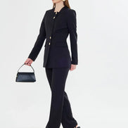 2 Piece Black Pant Suit