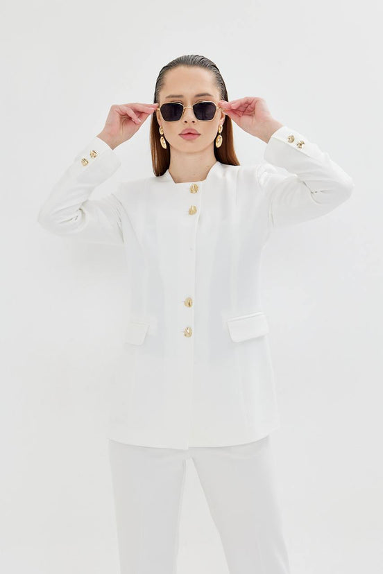 White Pant Suit