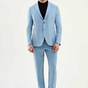 Abilene Baby Blue Linen Blazer