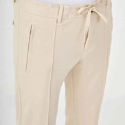 Abilene Beige Drawstring Waist Dress Pants