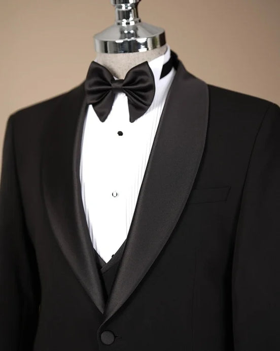 Abilene Black Slim Fit Tuxedo