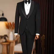 Abilene Black Slim Fit Tuxedo