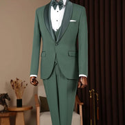 Green Slim Fit Tuxedo