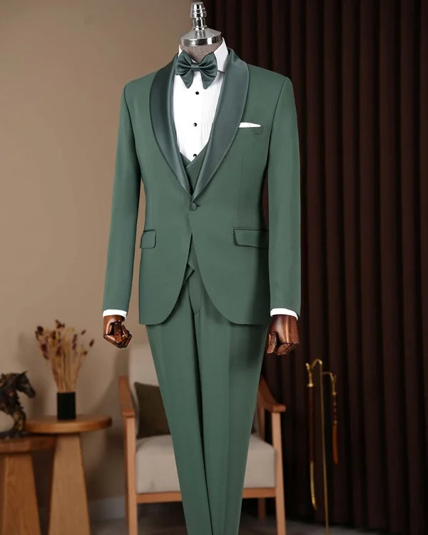Green Slim Fit Tuxedo