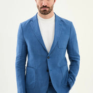 Abilene Indigo Linen Blazer