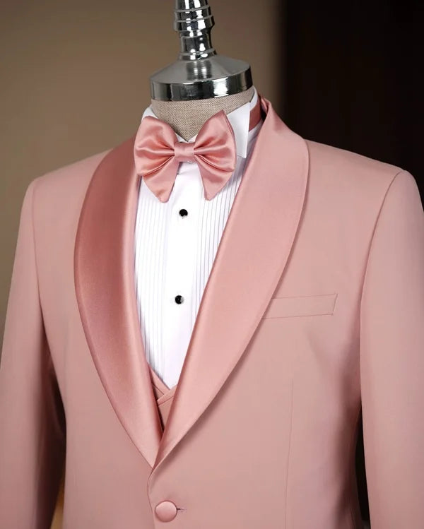 Abilene Light Pink Slim Fit Tuxedo