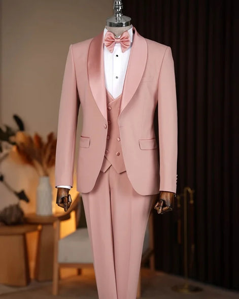 Abilene Light Pink Slim Fit Tuxedo