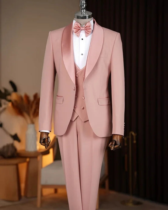 Abilene Light Pink Slim Fit Tuxedo