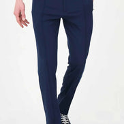 Abilene Navy Blue Drawstring Waist Dress Pants