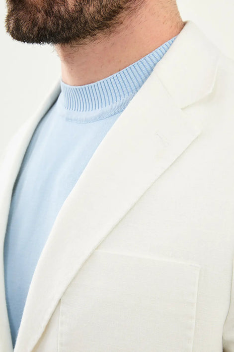 Abilene Off White Linen Blazer
