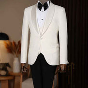 Abilene Off White Slim Fit Tuxedo