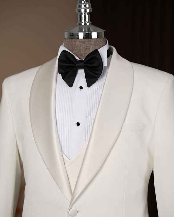 Abilene Off White Slim Fit Tuxedo