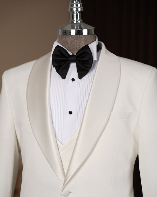 Abilene Off White Slim Fit Tuxedo