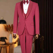 Abilene Pink Slim Fit Tuxedo