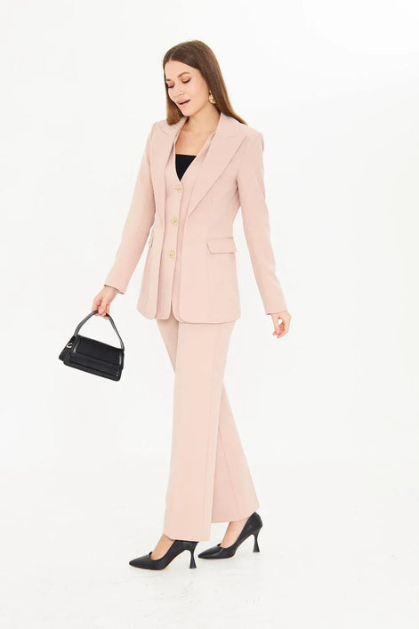 Beige Suit Women