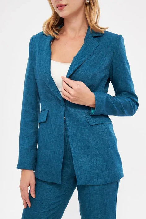 Women Blue Suit