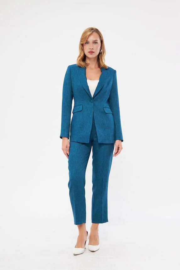 Blue Wool Suit