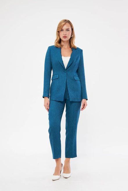 Blue Wool Suit