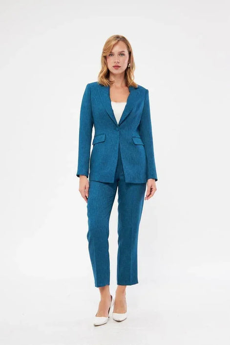 Blue Wool Suit