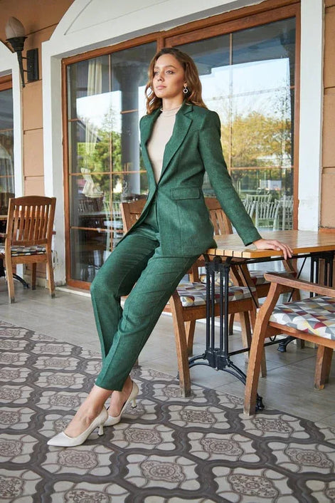 Emerald Green Wool Suit