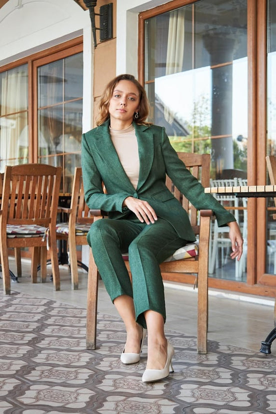Emerald Green Wool Suit