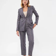 Gray Wool Suit for Women