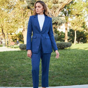 Navy Blue Wool Suit