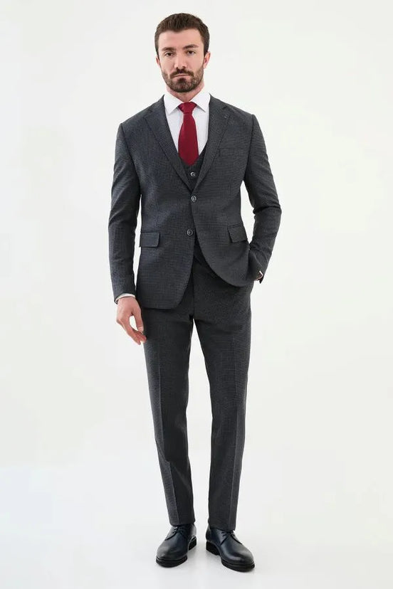 Navy Blue 3 Piece Suit