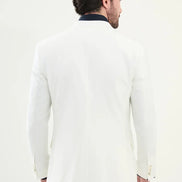 Ames 3 Piece Wool White Suit
