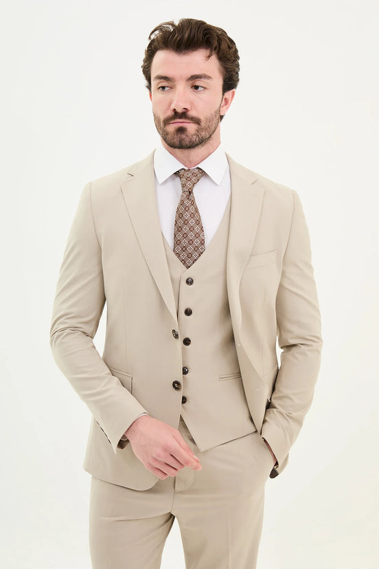 Beige Suit