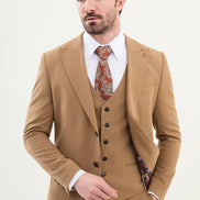 Ames Wool Camel 3 Piece Suit