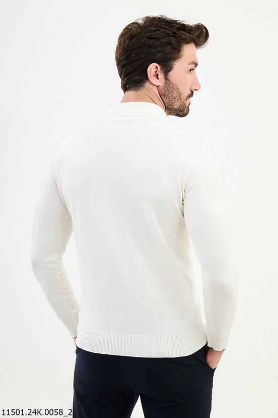 White Polo Sweater