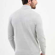 Ames Mock Turtleneck Wool Sweater - Gray