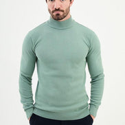 Ames Mock Turtleneck Sweater - Sage Green
