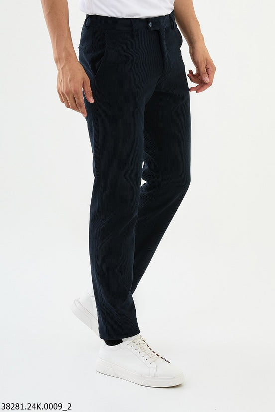 Navy Blue Corduroy Pants