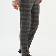 Ames Wool Brown Checkered Pants