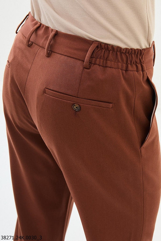 Wool Rust Joggers Pants